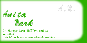 anita mark business card